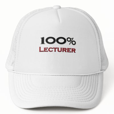 100 Percent Lecturer by professions