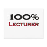 100 Percent Lecturer postcards