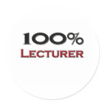 100 Percent Lecturer stickers