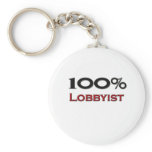 100 Percent Lobbyist keychains