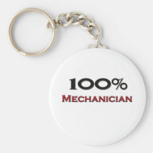 100 Percent Mechanician Keychains