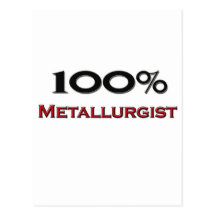 100 Percent Metallurgist Postcard