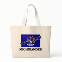 100 Percent Michigander Tote Bags