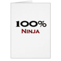 100 Percent Ninja Card