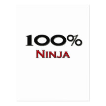 100 Percent Ninja Post Cards