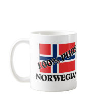 100 Percent NORWEGIAN Coffee Mugs
