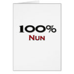 100 Percent Nun Greeting Card