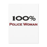 100 Percent Police Woman postcards