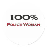 100 Percent Police Woman stickers