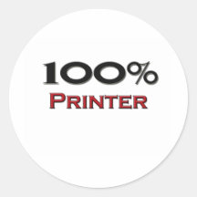 100 Percent Printer Stickers
