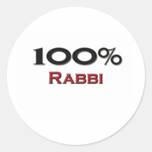 100 Percent Rabbi Sticker
