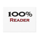 100 Percent Reader postcards