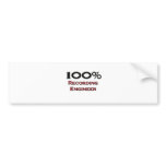 100 Percent Recording Engineer bumper stickers