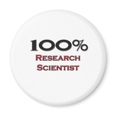 100 Percent Research Scientist by professions