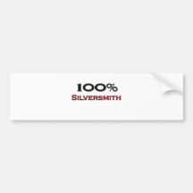 100 Percent Silversmith Bumper Stickers