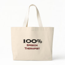 100 Percent Speech Therapist Tote Bag