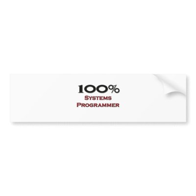 100 Percent Systems Programmer by professions
