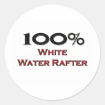 100 Percent White Water Rafter Sticker