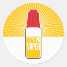 100% PG ROUND STICKERS