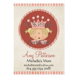 100% Princess Certified Mummy Cards business cards