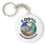 100% Programador Llaveros Personalizados