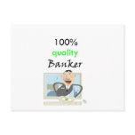 100% quality banker postcards