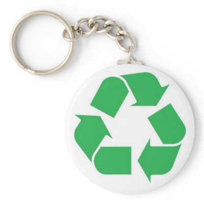 100% Recycled Paper Keychain by darshe40