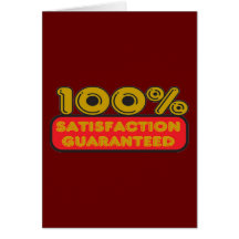 100% Satisfaction Guaranteed Cards