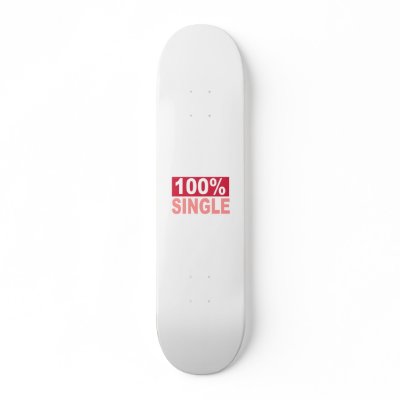 100% Single Skateboard Deck by Thinkdifferent