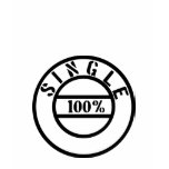 100% single t-shirt