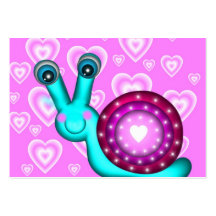 100 Valentine Snail Cards Business Card