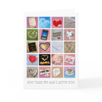 100 Ways to say I love you Greeting Cards