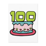 100 Year Old Birthday Cake Postcards