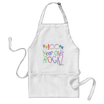 100 Year Olds Rock ! aprons
