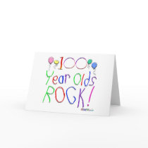 100 Year Olds Rock ! cards