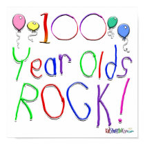 100 Year Olds Rock ! posters