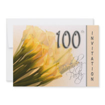 100th Birthday Party Invitation - Calla Lilies