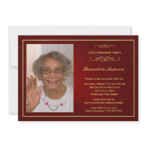 100th Birthday Party Invitations - Add your photo