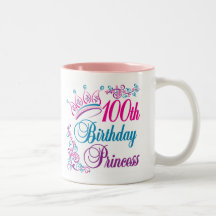 100th Birthday Princess Coffee Mug