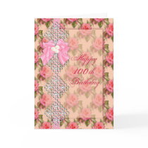 100th Birthday Vintage Birthday Greeting Card