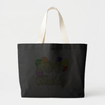 100th Birthday with Balloons Canvas Bags