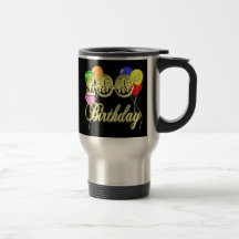 100th Birthday with Balloons Mug