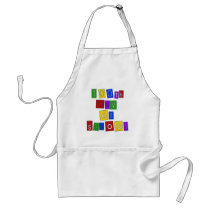100th Day of School Block Letters Apron