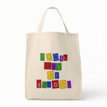 100th Day of School Block Letters Bags
