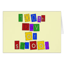 100th Day of School Block Letters