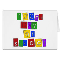 100th Day of School Block Letters