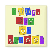 100th Day of School Block Letters