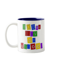 100th Day of School Block Letters Coffee Mug
