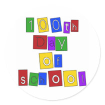 100th Day of School Block Letters
