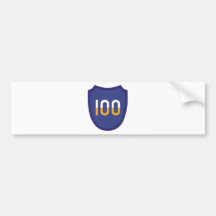100th Training Division Insignia Bumper Sticker